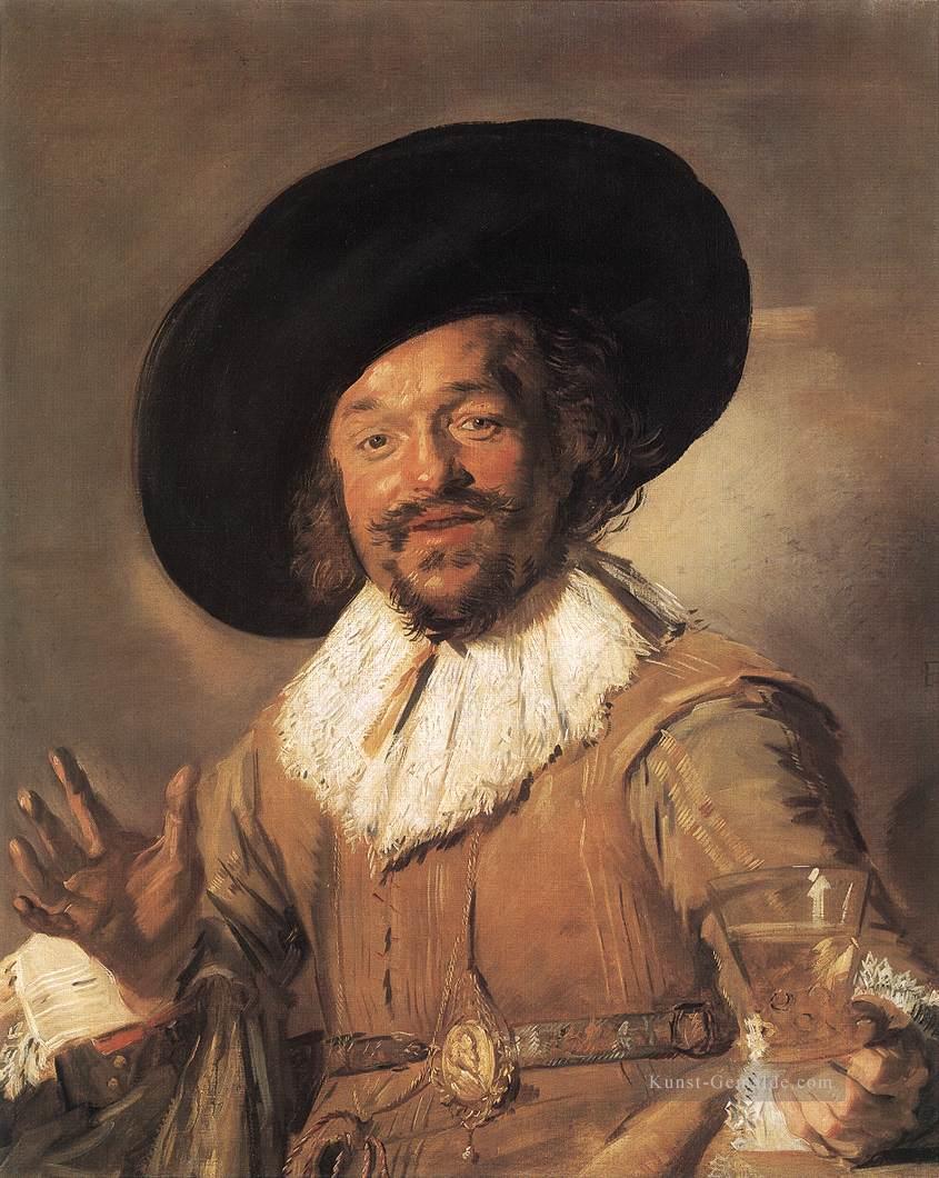 Der fröhliche Trinker WGA Porträt Niederlande Goldene Zeitalter Frans Hals Ölgemälde